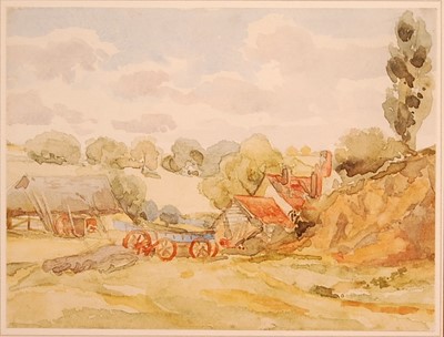 Lot 3271 - Thomas Churchyard (1798-1865) - Farmyard scene,...