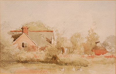 Lot 3278 - James Stark (1794-1859) - A Norfolk farmhouse,...