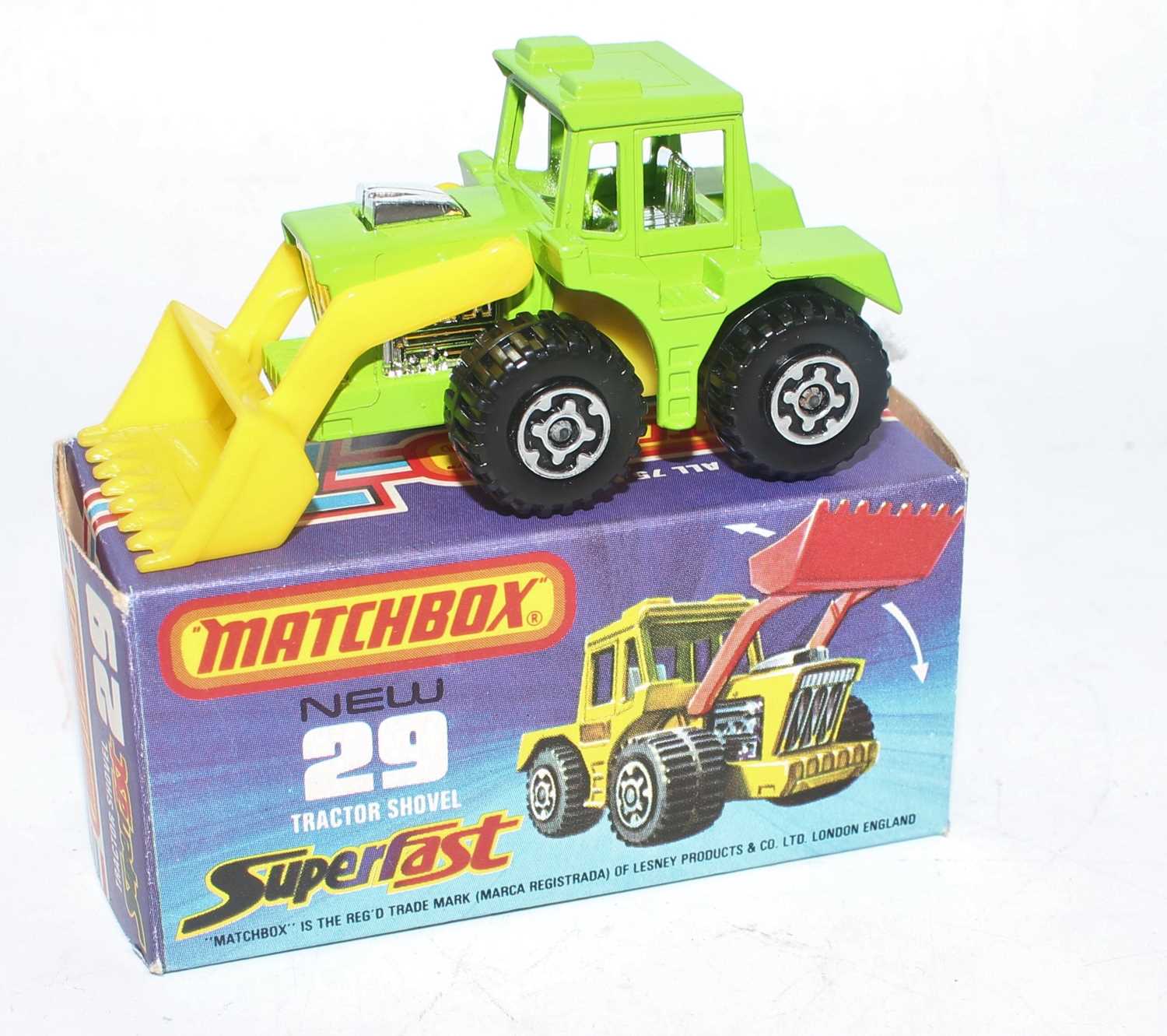 Lot 1705 - A Matchbox Superfast No. 29 tractor shovel...