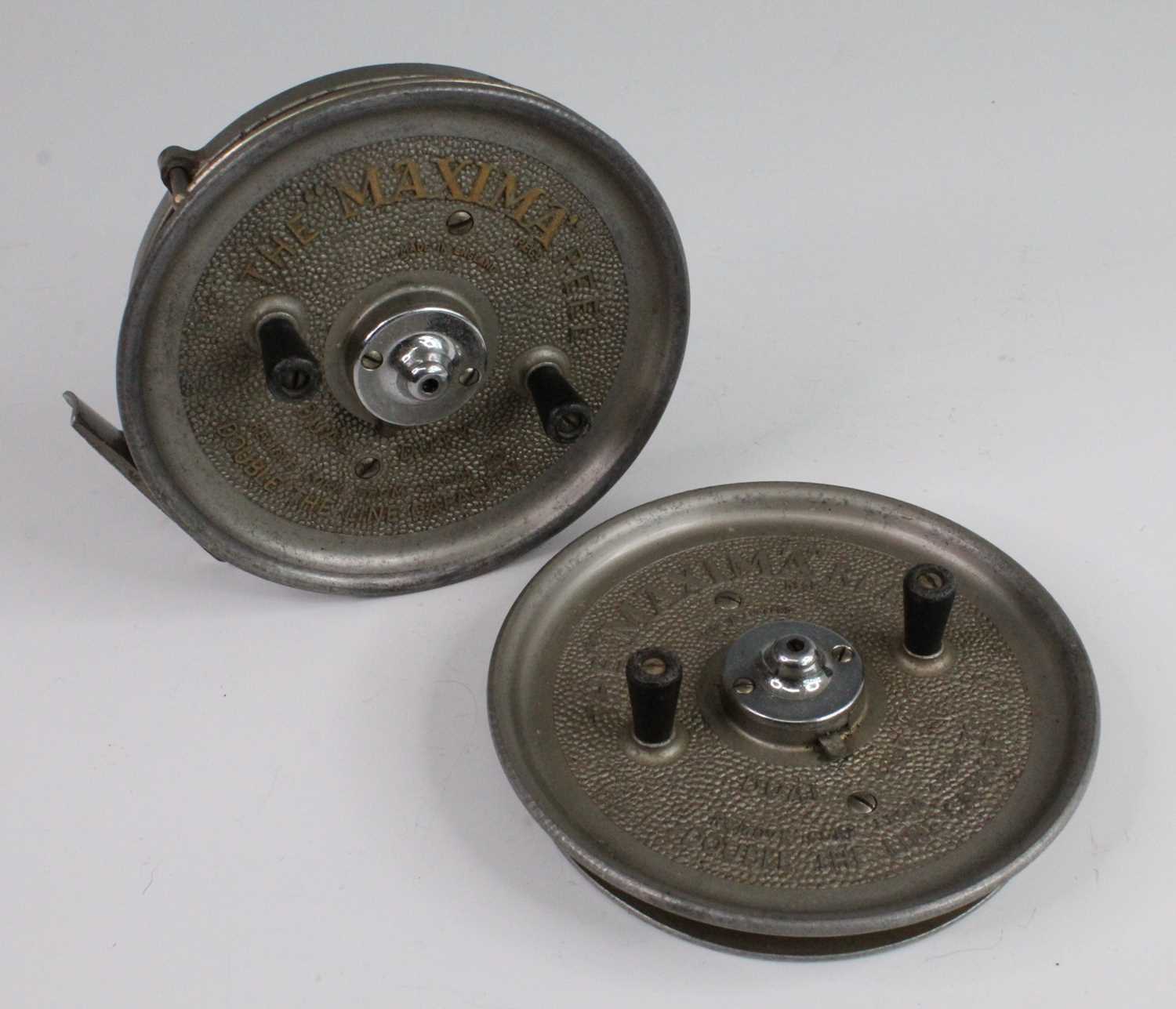 Lot 604 - A The "Maxima" reel, dual duty 6" centre pin...
