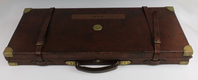 Lot 2562 - A late Victorian leather clad and brass bound...