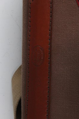 Lot 2563 - A Quality Gunslips canvas cartridge bag with...
