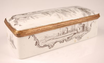 Lot 3169 - An 18th century enamel on gilt metal snuff box,...