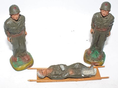 Lot 481 - JH Miller 1950 hand-painted pottery US Army,...