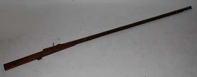 Lot 2341 - A large 19th century Indian matchlock musket,...