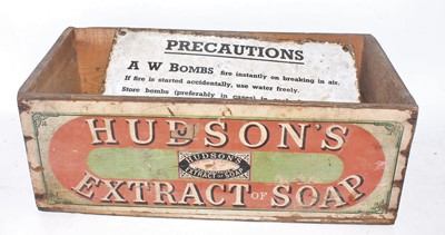 Lot 78 - An original Hudsons Extract of Soap trade box...