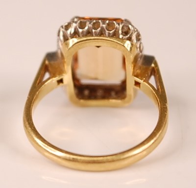 Lot 3109 - A 18ct yellow and white gold, topaz and...
