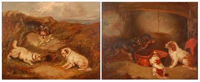 Lot 3251 - George Armfield (1808-1893) - Pair; Terriers...