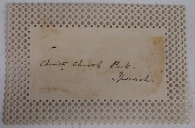 Lot 3222 - A collection of six 19th century ink on card...