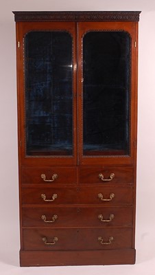 Lot 3372 - A Victorian mahogany wall cabinet, having a...