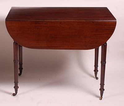 Lot 3357 - A late Georgian mahogany Pembroke table,...