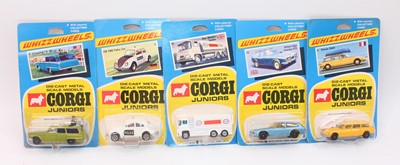 Lot 1001 - Corgi Juniors group of 5 early "collector card"...