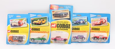 Lot 1002 - Corgi Juniors group of 5 early "collector card"...