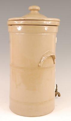 Lot 3028 - A Victorian stoneware water filter for the...