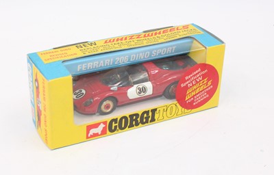 Lot 1011 - Corgi Toys, 344 Ferrari 206 Dino in red with...