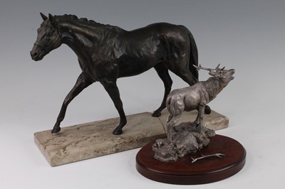 Lot 2527 - A bronze figure of Sir Tristram by Rick Lewis,...