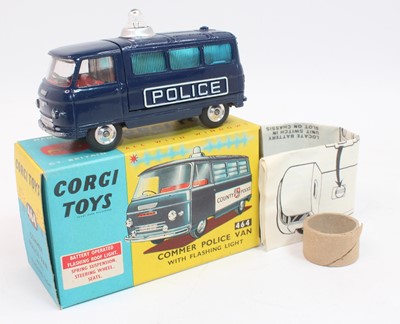 Lot 1033 - A Corgi Toys No. 464 Commer Police Van with...