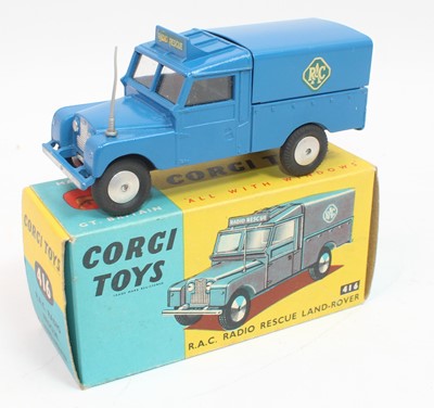 Lot 1048 - Corgi Toys No.416S Land Rover in blue with...