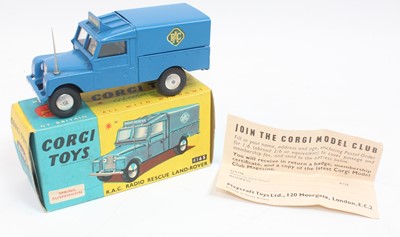 Lot 1049 - Corgi Toys No.416 Land Rover in blue with "RAC...