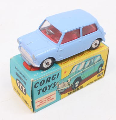 Lot 1058 - Corgi Toys No.226 Morris Mini Minor in blue...