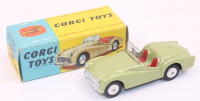 Lot 1060 - Corgi Toys No.305 Triumph TR3 Sports Car in...