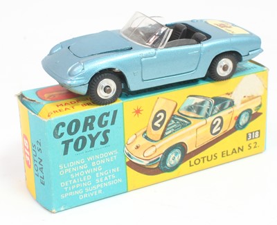 Lot 1074 - A Corgi Toys No. 318 Lotus Elan S2, in...