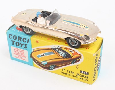 Lot 1076 - A Corgi Toys No. 312 Jaguar E type Competition...