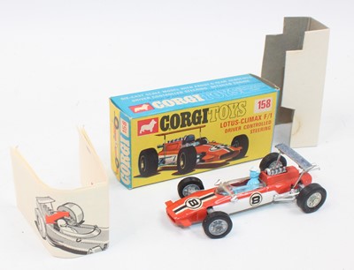 Lot 1079 - A Corgi Toys No. 158 Lotus Climax F1 racing...