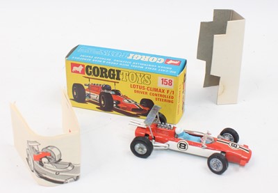 Lot 1079 - A Corgi Toys No. 158 Lotus Climax F1 racing...