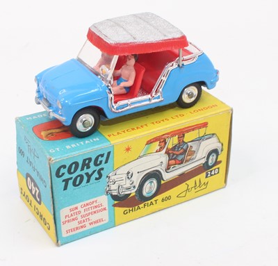 Lot 1081 - A Corgi Toys No. 240 Ghia-Fiat 600 Jolly in...