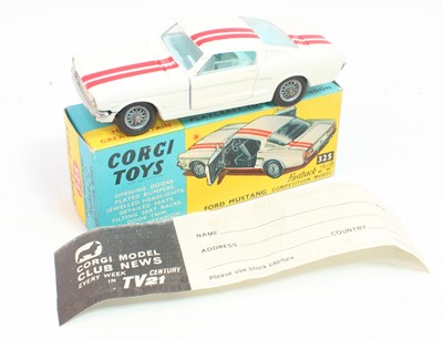 Lot 1083 - A Corgi Toys No. 325 Ford Mustang FastBack 2+2...