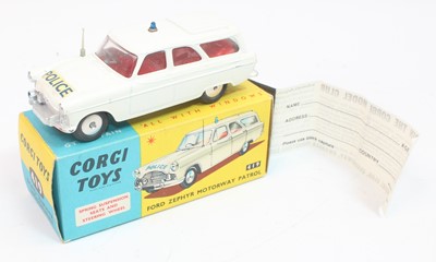 Lot 1091 - Corgi Toys 419 Ford Zephyr Police Motorway...