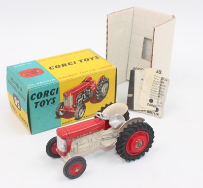 Lot 1095 - Corgi Toys No.50 Massey Ferguson 65 Tractor in...