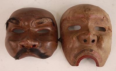 Lot 242 - * A dance mask polychrome painted and with...