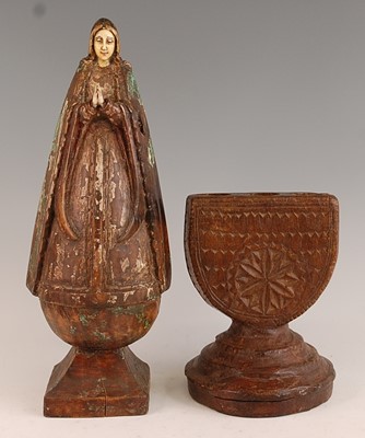 Lot 413 - * A large carved limewood? figure of The...