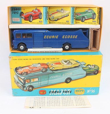 Lot 1106 - A Corgi Toys gift set No. 16 Ecurie Ecosse...