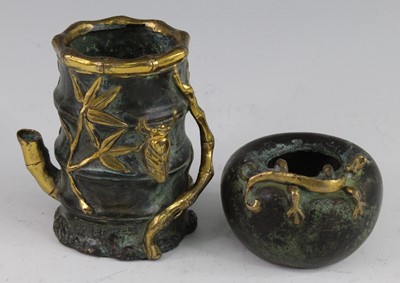 Lot 253 - * A Chinese cast copper alloy brush pot of...