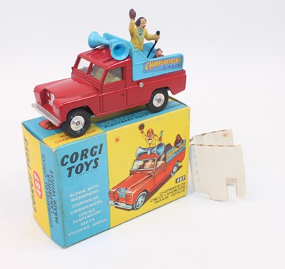 Lot 1112 - A Corgi Toys 487 Chipperfields Land-rover,...