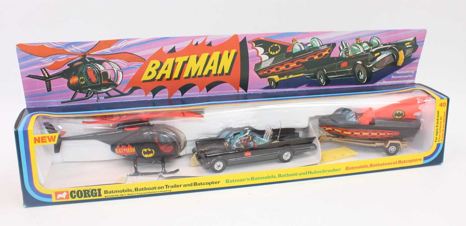 Lot 1127 - Corgi Toys Batman Gift Set 40, comprising...