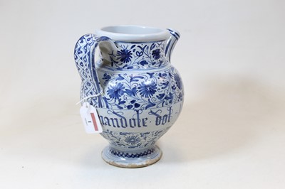 Lot 1 - An 18th century Dutch Delft tin-glazed...