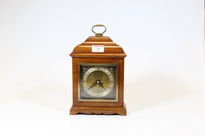 Lot 17 - A 20th century mahogany cased mantel clock, in...