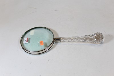 Lot 39 - A 20th century oversized magnifying glass,...