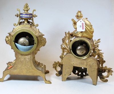 Lot 46 - A 19th century French eight-day gilt metal and...