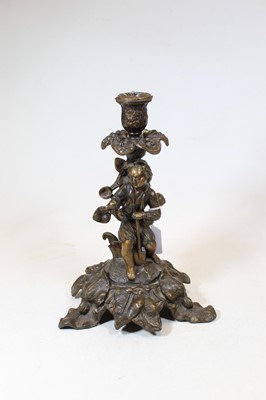 Lot 50 - An early 20th century German patinated spelter...