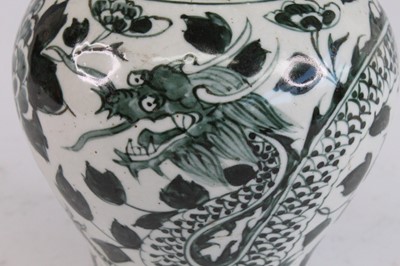 Lot 283 - * A Chinese ceramic vase and cover, the domed...