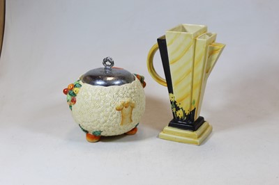 Lot 80 - A Clarice Cliff Celtic Harvest pattern tobacco...