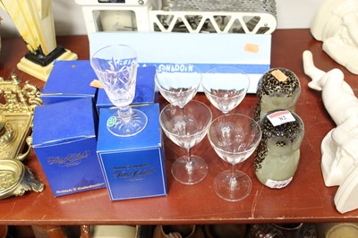 Lot 82 - A small collection of drinking glassware, to...