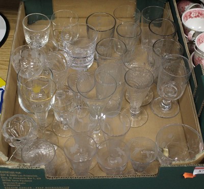 Lot 87 - A collection of antique and later drinking...