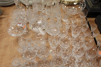Lot 118 - A large collection of crystal glassware,...