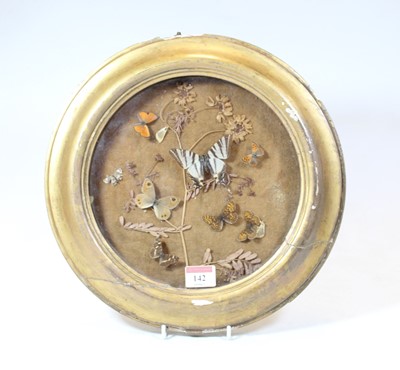 Lot 142 - A Victorian display case containing a...
